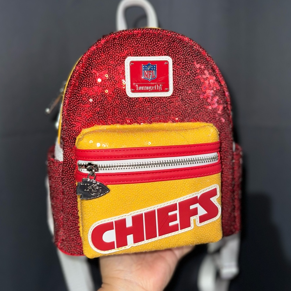 Loungefly Sequin Chiefs mini backpack